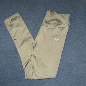 Gym Shark Leggings in Olive Green